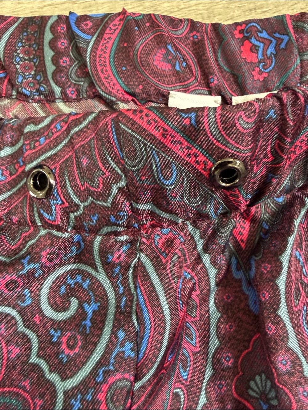 Carlisle Silk Paisley Pants - Picture 8 of 8